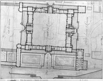 Diseño para los edificios orientales del Louvre, de 